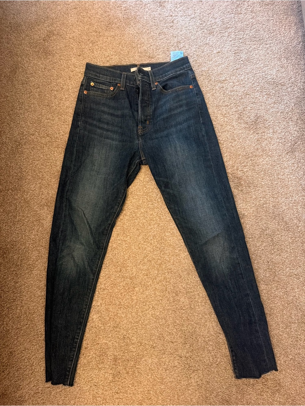 Levi's Dark Blue Skinny Jeans - High-Rise Slim